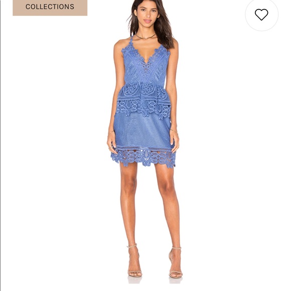 Self-Portrait Dresses & Skirts - NEW • Self Portrait • Lace Peplum Dress Blue 2